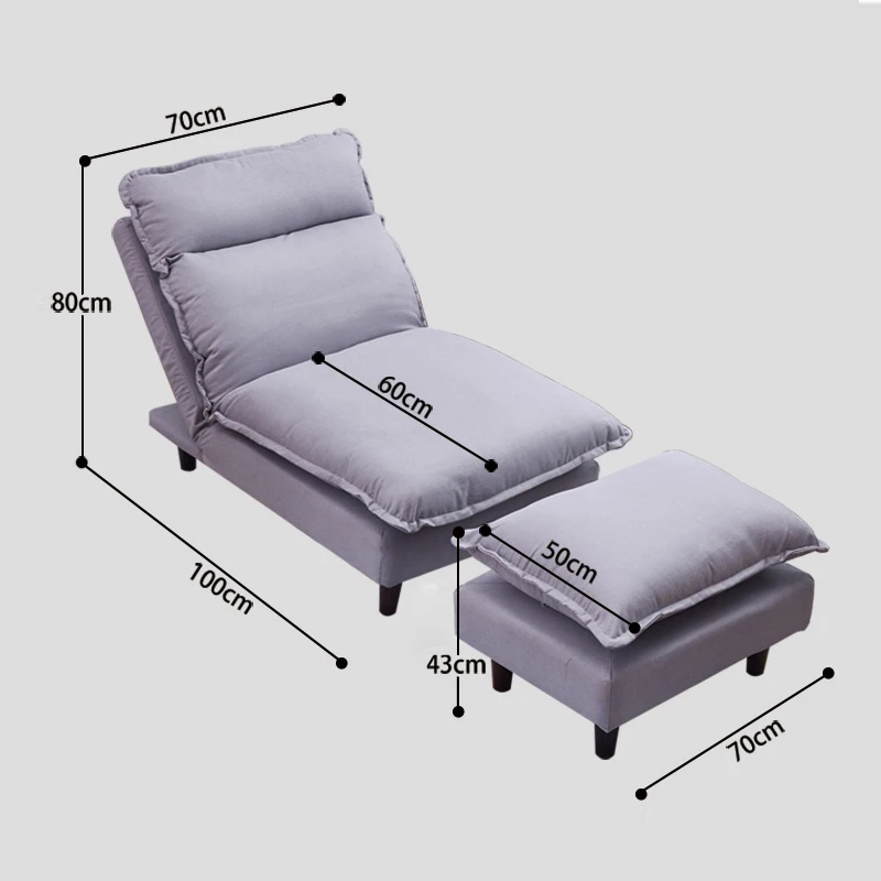 Modern Sofa Set Living Room Furniture Sofa Bed Furniture Fabric Armchair Folding Recliner Reclining Back Arm Accent Chair