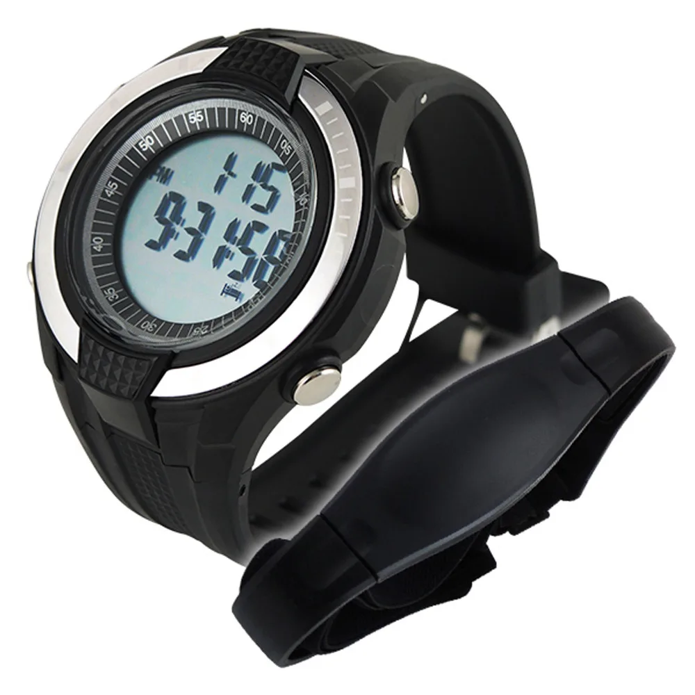 

40~240bpm Heart Rate Monitor Pedometer step counter Fat Calories Count Exercises Sports HRM Watch Sleep Mode Indicator