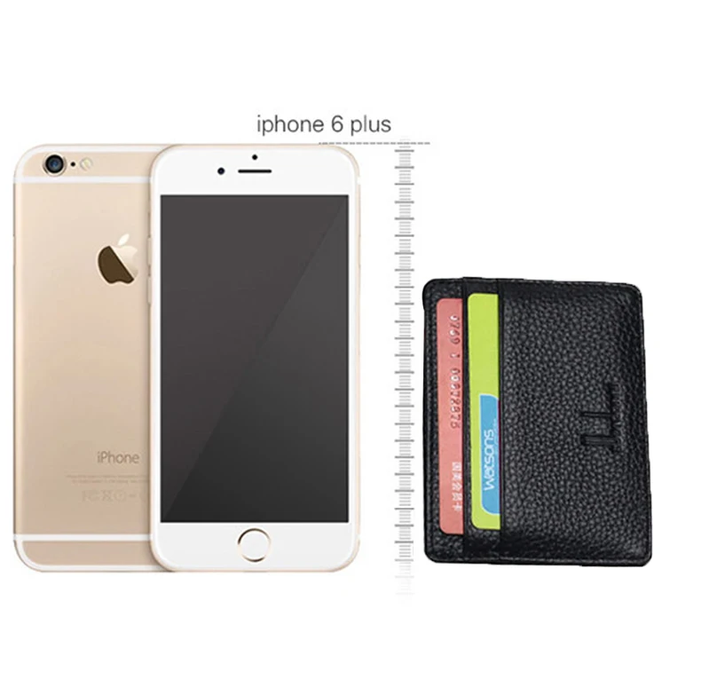 Ultra-thin Card Holder Mini wallets small Cow Leather purse High Quality Card Case With 4 Slots Fashion Style New 8