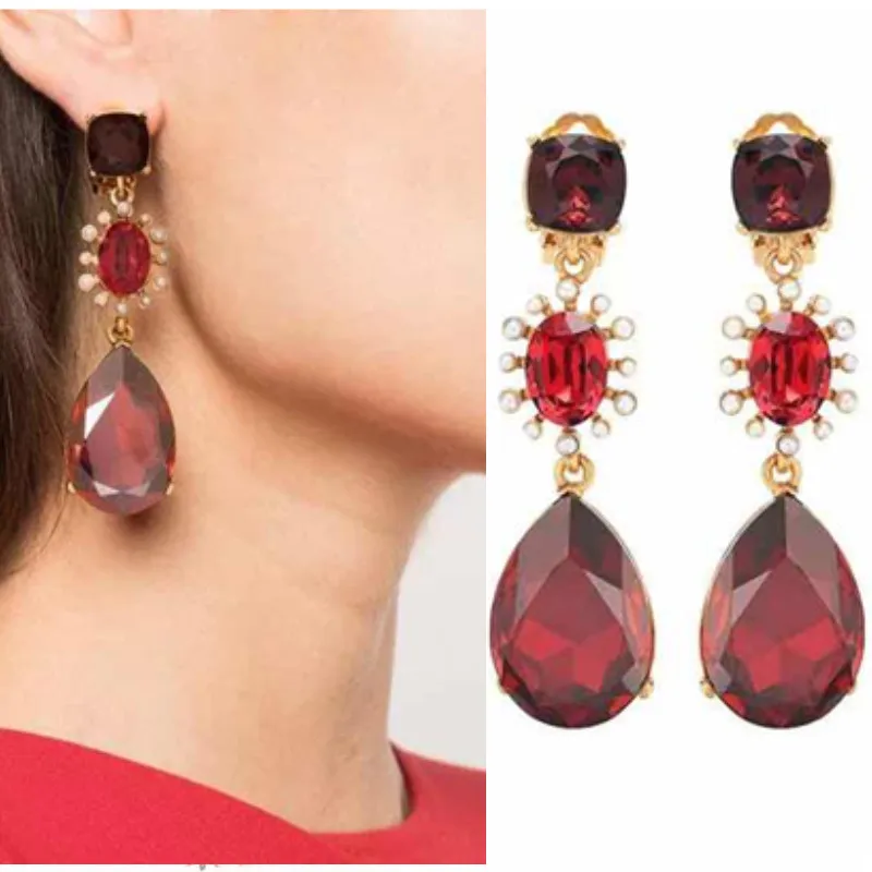 

2019 Amybaby Designer High Quality Womens Luxury Vintage Pearls Crystal Womens Necklace Earring Jewelry For Party