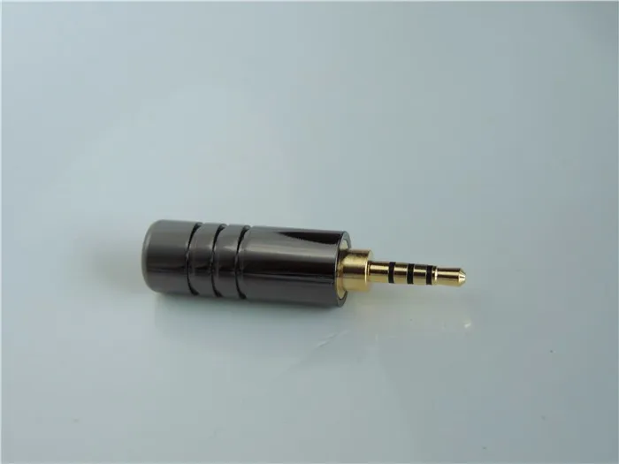 

10PCS copper 2.5mm 4 Pole Stereo Plug Cable Audio Solder DIY connector
