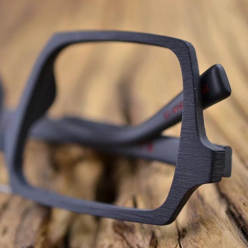 Tanie HDCRAFTER ponadgabarytowych Vintage kwadratowe okulary rama z przezroczyste soczewki kobiety mężczyźni drewna okulary optyczne ramki na receptę spektakl