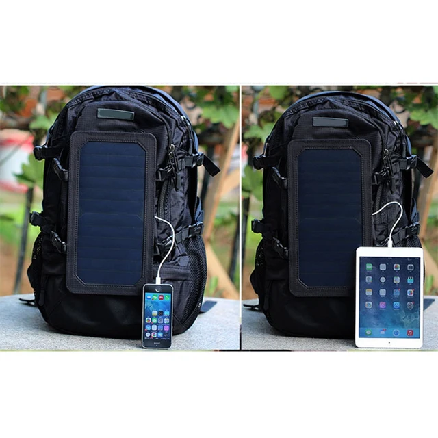 Solar Backpack With Removable Solar Panel  4