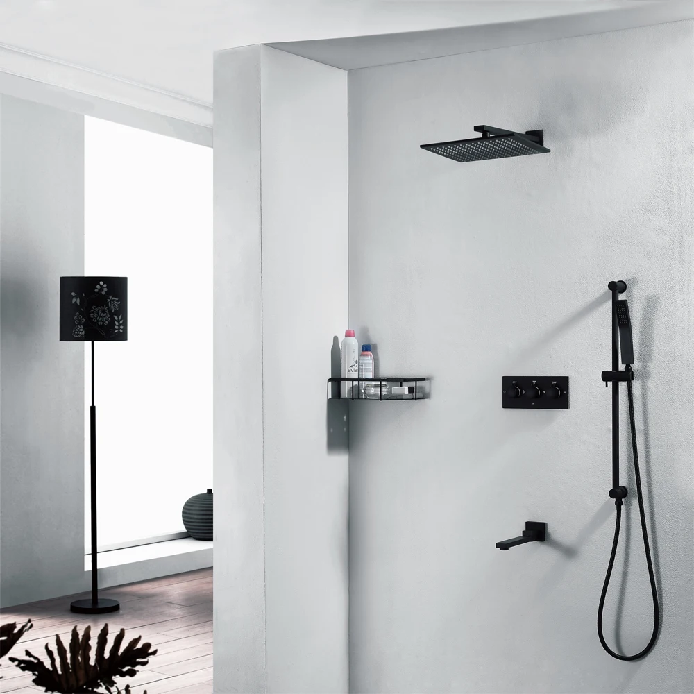 Goede HIDEEP Brons Bad Douche Set Mengkraan Badkamer 10 Inch Regendouche Diverter Kraan Set Met Handdouche
