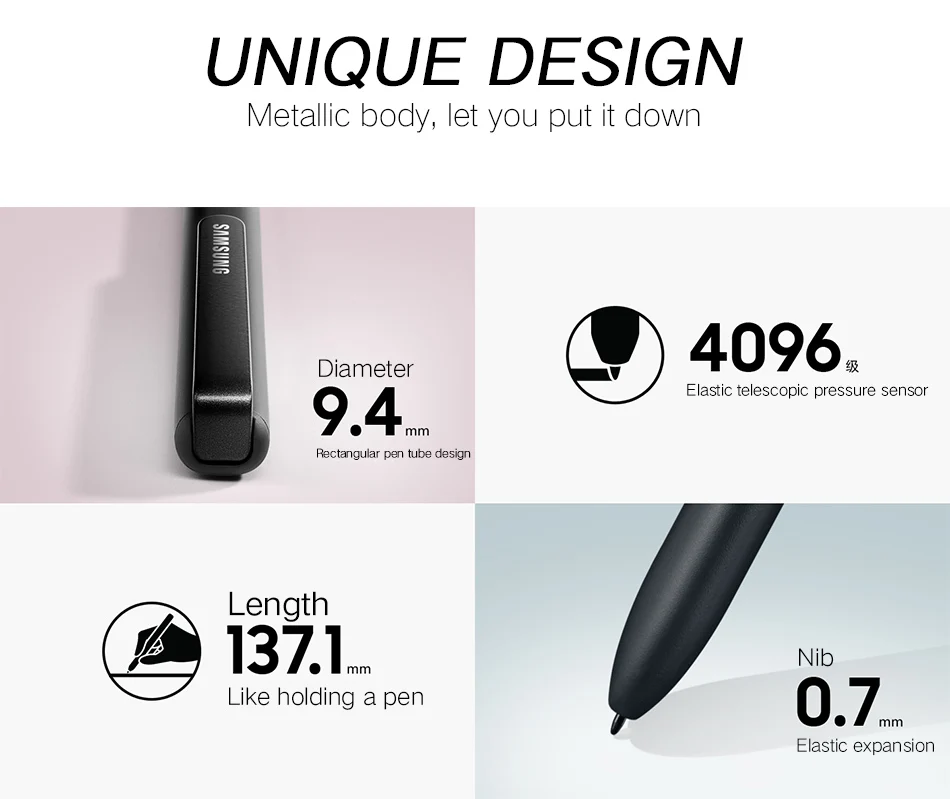 3Samsung Galaxy Tab S3 9.7 SM-T820 T825C S pen 100% Samsung Original Touch S Pen Replaceme Stylus Ultra-thin Intelligent
