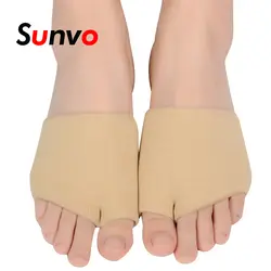 Sunvo СЭБС нейлон Hallux корректор для косточки на ноге колодки большой носок разделенный рукав большой палец ноги ортопедическая скобка боли