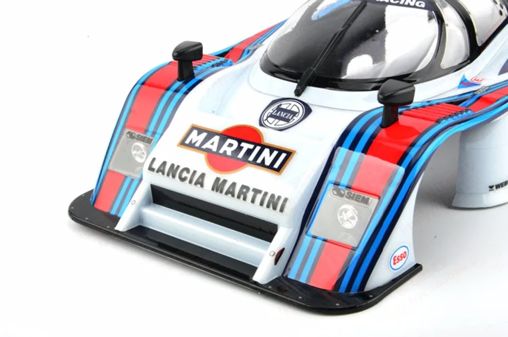 1/10 на дороге кузова 1:10 rc автомобиль Martinin Lanciai LC2 закончил PC роспись тела с наклейкой для Kyosho HPI tamiya KillerBodyr