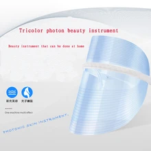 Foreverlily, 3 цвета, светодиодная маска для лица, светодиодная, Корейская фотонная терапия, маска для лица, машинный светильник, терапия, маска от акне, маска для шеи, красивая светодиодная маска