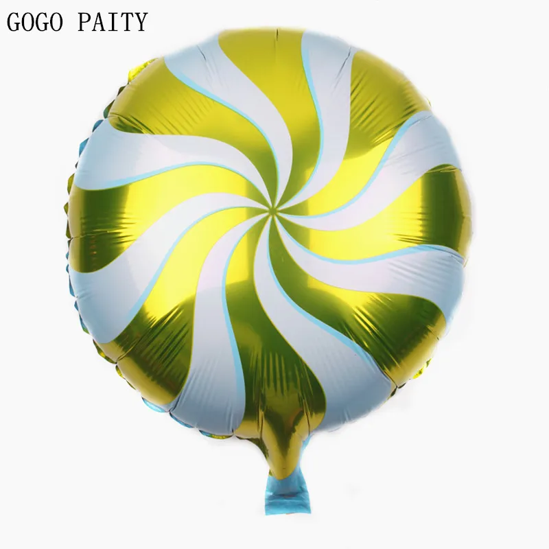 GOGO PAITY,, 18 дюймов, Круглый Леденец, большая ветряная мельница, для дня рождения, для вечеринки, алюминиевый шар, украшение, композиция - Цвет: Figure balloon