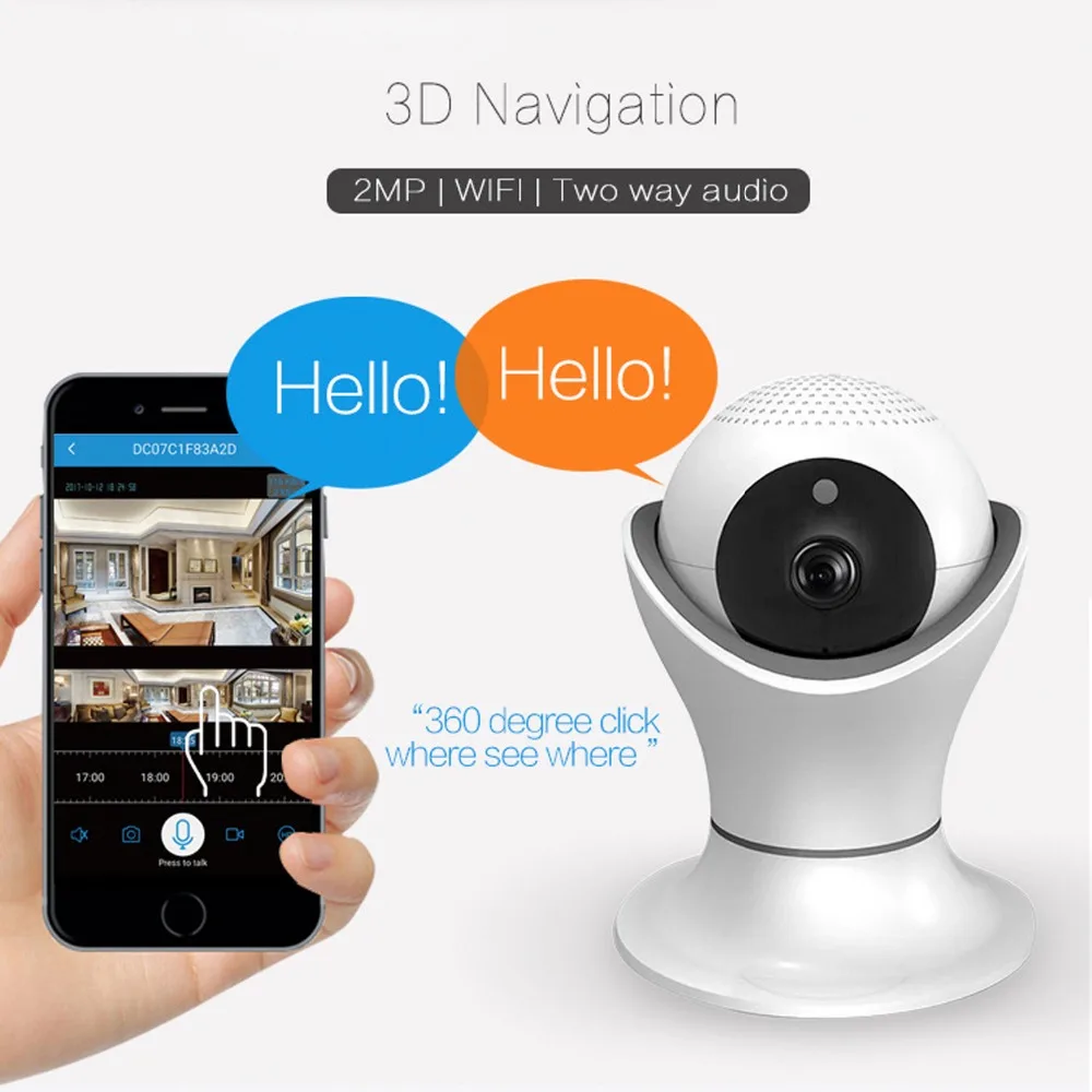 Anbvision 1080P Full HD Wireless IP Camera CCTV WiFi Home Surveillance