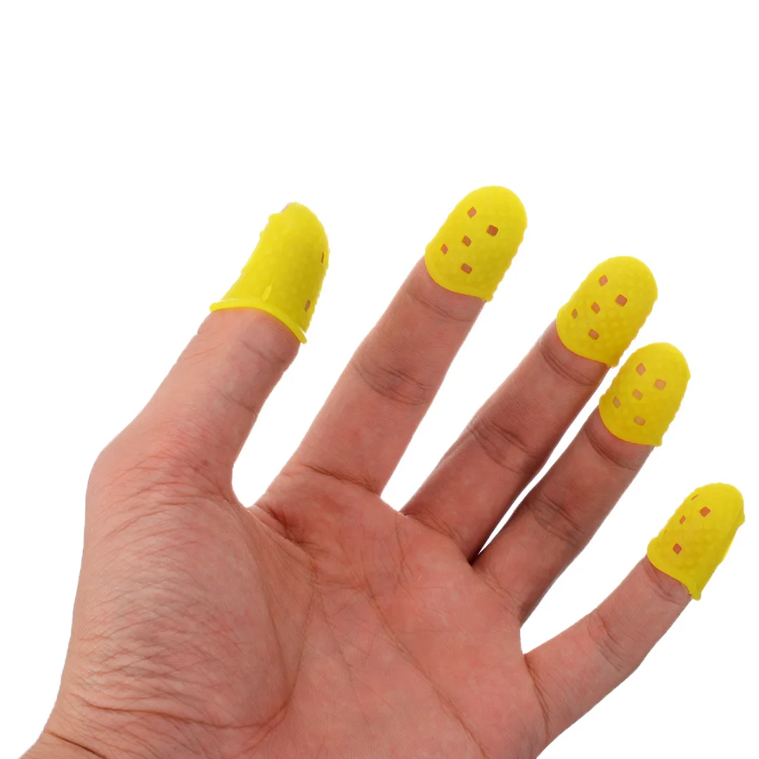 12Pcs/set Silicone Finger Guards Guitar Fingertip Protectors For Ukulele Guitar Against the Press Finger Ballad Guitar Parts
