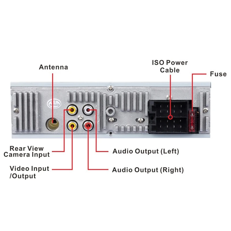 Сенсорный Bluetooth Автомагнитола 1 Din Зеркало Ссылка стерео аудио Mp5 видео плеер Usb Mp3 Tf Iso головное устройство Jsd-3001