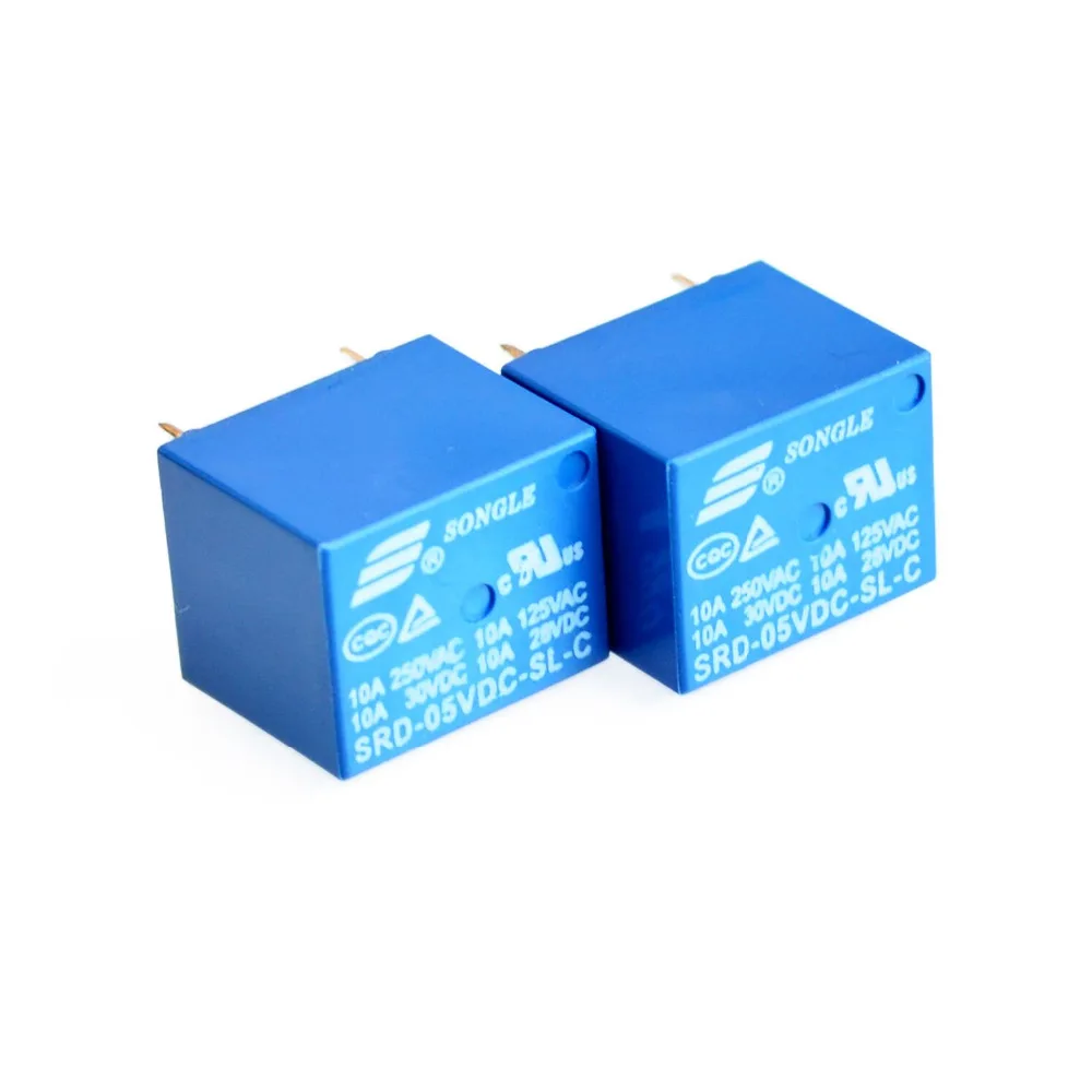 

5V DC SONGLE Power Relay SRD-05VDC-SL-C PCB Type