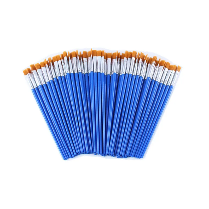 20 Pcs Same Size Small Fine Nylon Hair Paint Brushes Set For Watercolor Acrylic Oil Painting Brushes Drawing Art Supplies