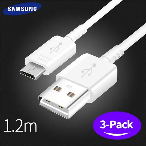 Samsung S 7s 6, быстрое зарядное устройство,, для samsung Galaxy S6 S7 edge Plus, 1,2 м, Micro USB кабель, Note4, 5 edge, A8, A9, 15 Вт, адаптивная - Тип штекера: Three 1.2m cables