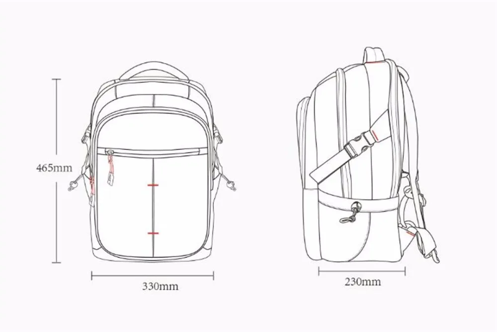 Xiaomi UREVO 25L large capacity men's backpack men's 15inch computer bag waterproof travel bag multi-function backpack bag (18)