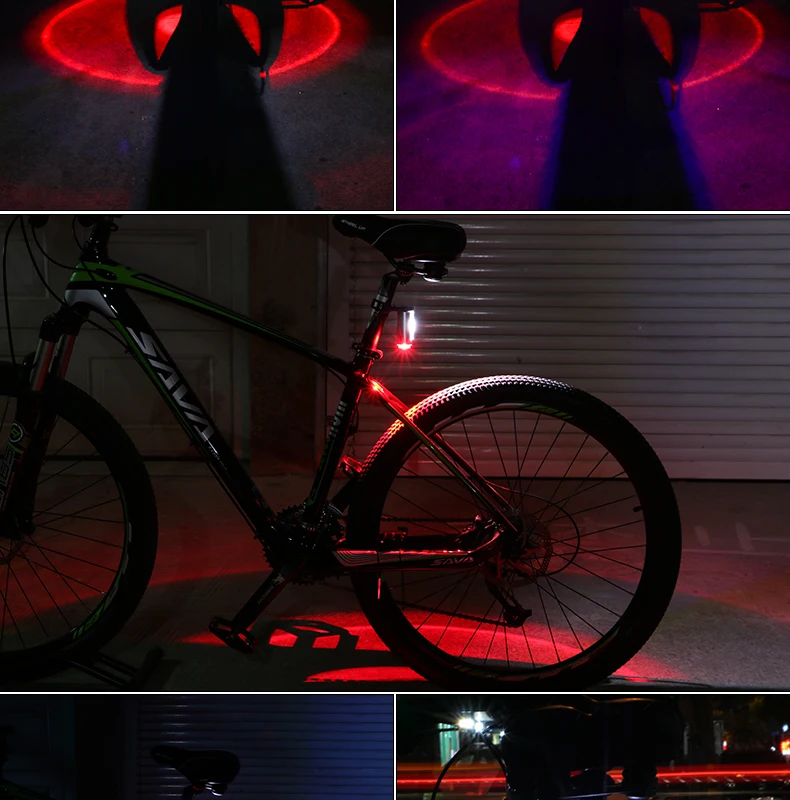 Sale Wheelup 4 Color Mountain Bike USB Highway Vehicle Taillight Charging Equipment Riding Taillight Warning Lamp LED Bicycle Light 12