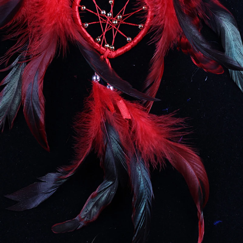 Newest Heart Shaped Dream Catcher Dreamcatcher with Feathers Wall Hanging Home Decor
