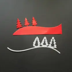 Кедровый лес Металл высечки металлический трафарет Скрапбукинг костюм для резки