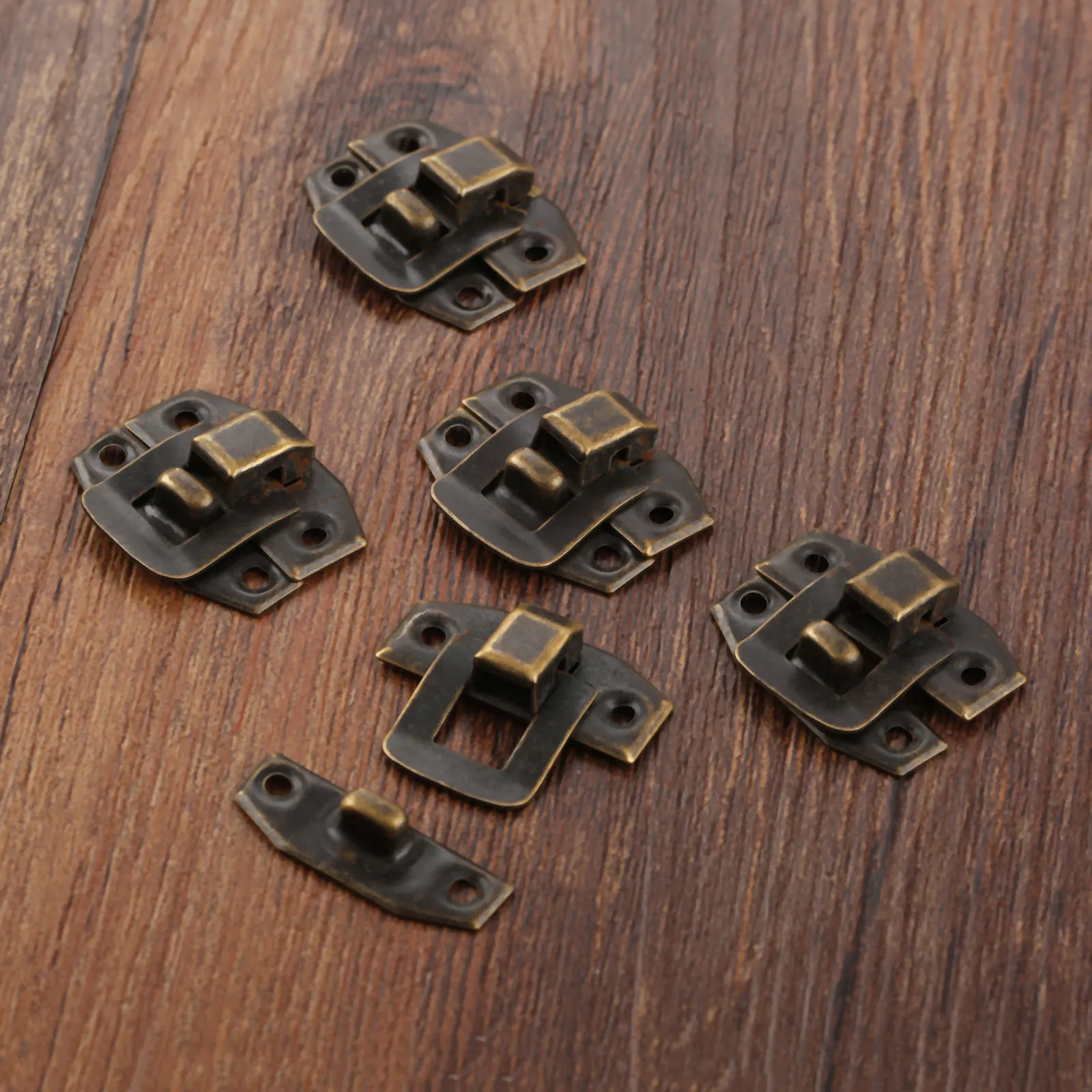 Other Hardware 20pcs 28*23mm Small Wooden Box Clasp Antique