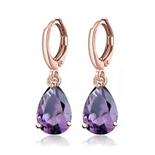 SHUANGR модные хрустальные серьги в форме капли с вешалкой для женщин Висячие серьги ювелирные изделия для ушей День святого Валентина для свиданий