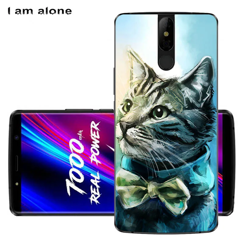 Чехлы для телефонов с надписью I am alone для Leagoo power 5, 5,99 дюйма, мягкие чехлы из ТПУ для мобильных телефонов с мультяшным принтом для Leagoo power, 5 сумок - Цвет: TPU C40