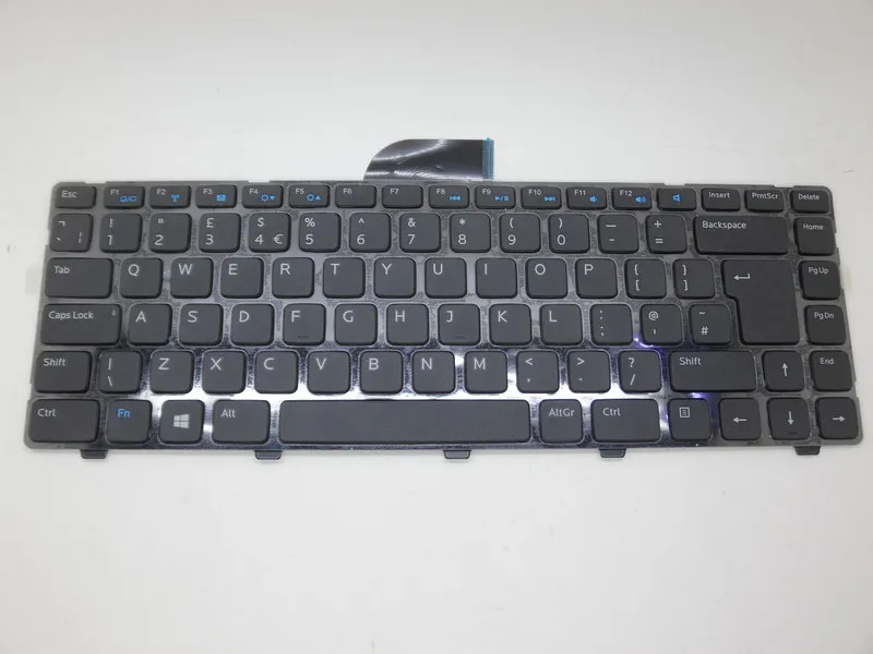 

Laptop Keyboard For DELL I 15Z 5523 Black UK United Kingdom with frame 90.4WT07.L0U SN8220 SG-60300-2BA DP/N: 0K75CY