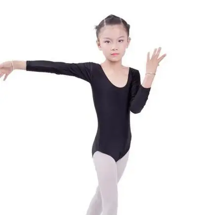 Girls Long Sleeve Ballet Leotards Bodywear Children Dance Leotards