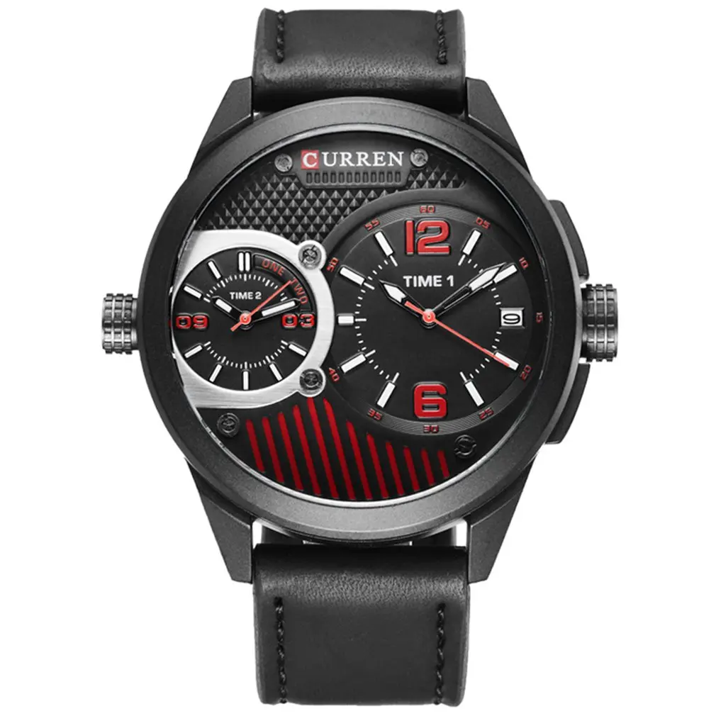

CURREN Watches Men Top Brand Luxury Leather Quartz Wristwatch Sport Men's Watches Waterproof Male Clock Relogio Masculino 8249