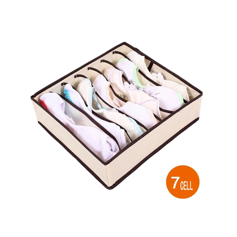 Foldable Non-Woven Storage Boxes Set Ties Bra Socks Draw Divider Container For Underwear Organizer Home Storage Box Foldable Non-Woven Storage Boxes Set Ties Bra Socks Draw Divider Container For Underwear Organizer Home Storage Box