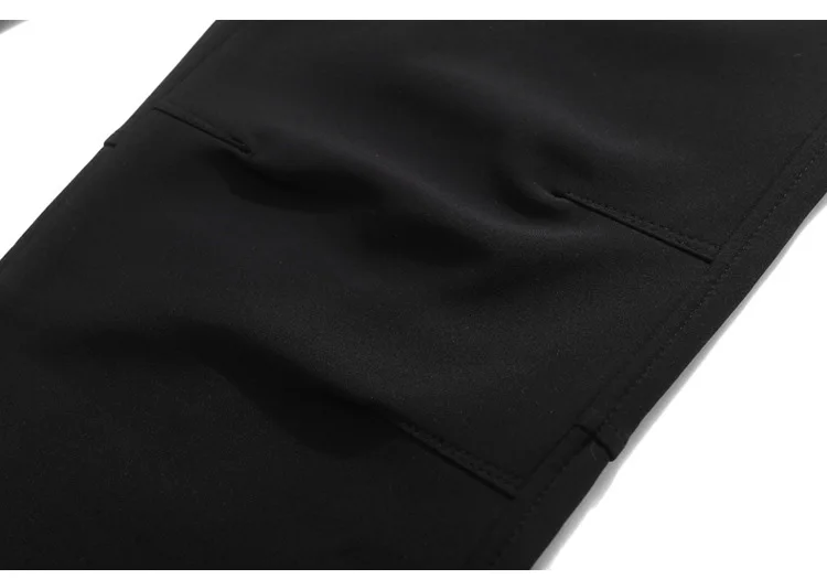 Aufdiazy 9XL Men's Waterproof Softshell Pants Outdoor Elastic Camping Hiking Trekking Fishing Skiing Fleece Warm Trousers IM039  (14)