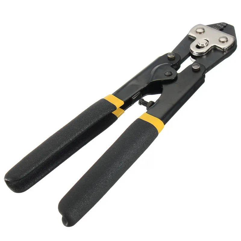 Crimping Pliers High Quality 65 Manganese Steel Hand Tools Yellow Black Wire Rope Crimp Capacity 0.1-0.5 0.5-1.0 1.0-2.0 mm