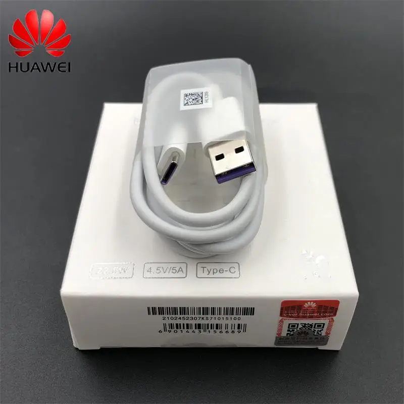Original Huawei 5A Supercharge Cable Type C Fast Charge Data Cable For