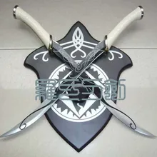 S3802 Властелин колец Леголас эльф полюс мечи W/настенное крепление белый черный картины 21,7"