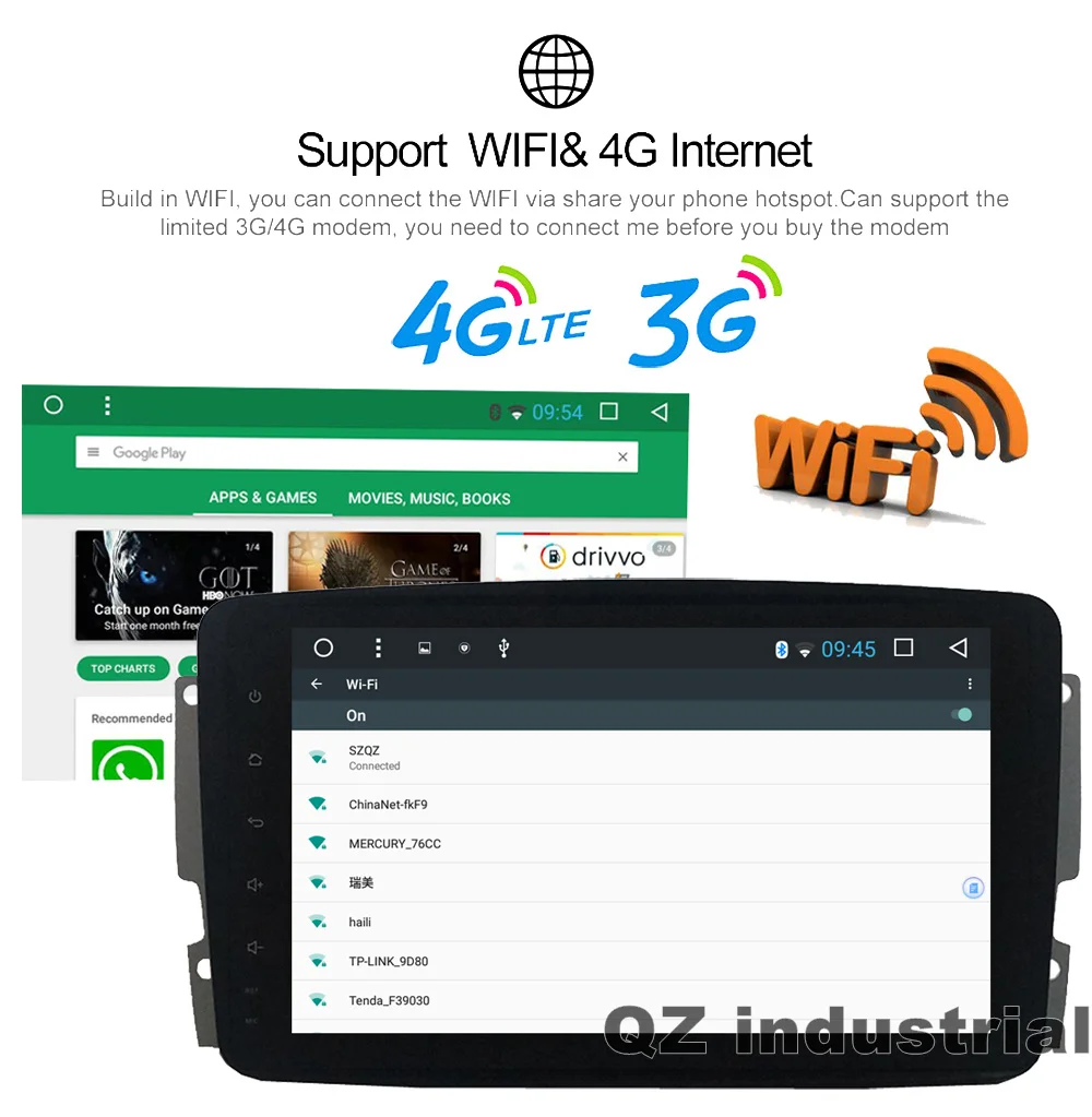 Cheap QZ industrial 9" Android 8.1 T3 for Mercedes-Benz W209 W203 W168 ML W163 W463 Viano W639 Vito With GPS 3G 4G Wifi BT Navi Radio 8 Cheap QZ industrial 9" Android 8.1 T3 for Mercedes-Benz W209 W203 W168 ML W163 W463 Viano W639 Vito With GPS 3G 4G Wifi BT Navi Radio 8