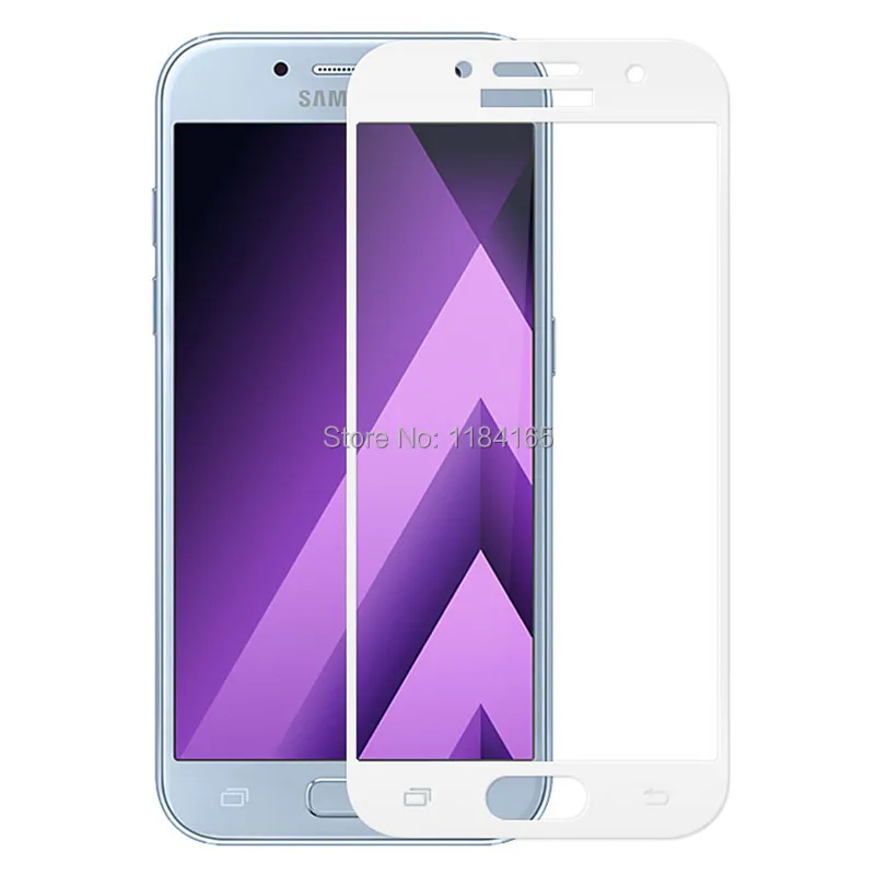 KCLC2832W_1_High Quality Full Screen Cover Tempered Glass Screen Protector for Samsung Galaxy A3 2017 A320 4.7 inch
