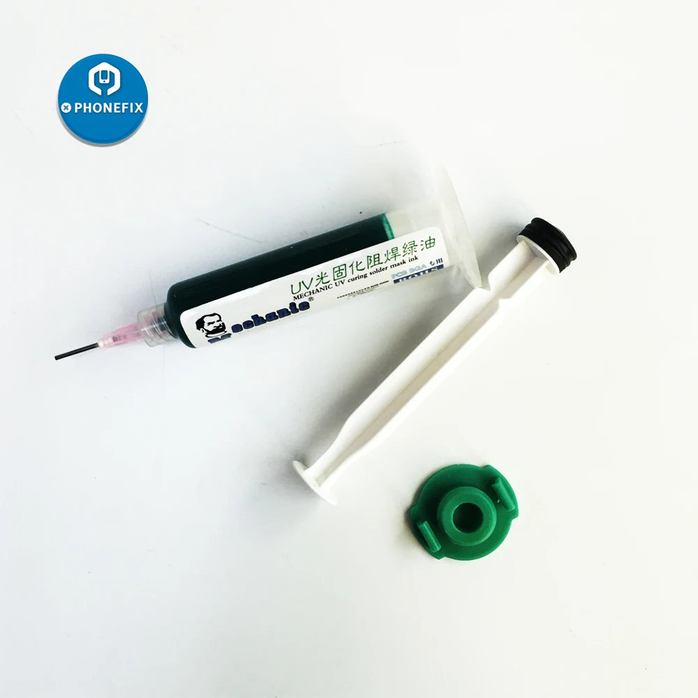 soldering flux paste for electronics Mechanic 10ml Green UV Solder Paste Flux BGA Soldering Mask PCB Paint Prevent corrosive arcing PCB UV Photosensitive Inks hard hat welding hood