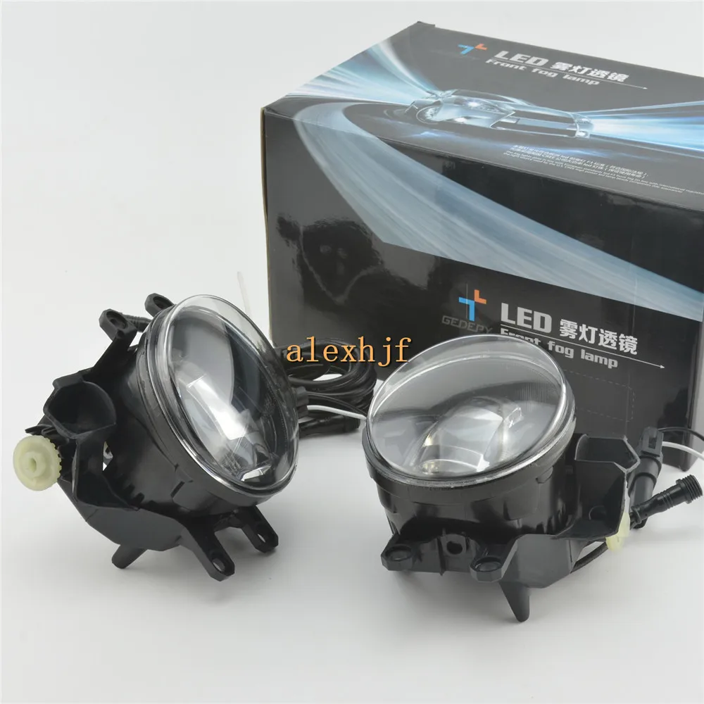 

.July King 1000LM 15W 6000K LED Day Running Lights, LED Light Guide DRL Lens Fog Lamps Case for LEXUS RX IS CT SCION etc. IP67