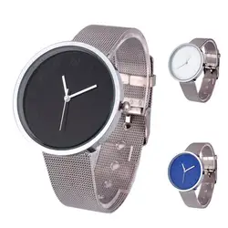 Мужские часы лучший бренд класса люкс мужские женские унисекс из металлической сетки Группа Мода кварцевые наручные часы drop Доставка #2AP23