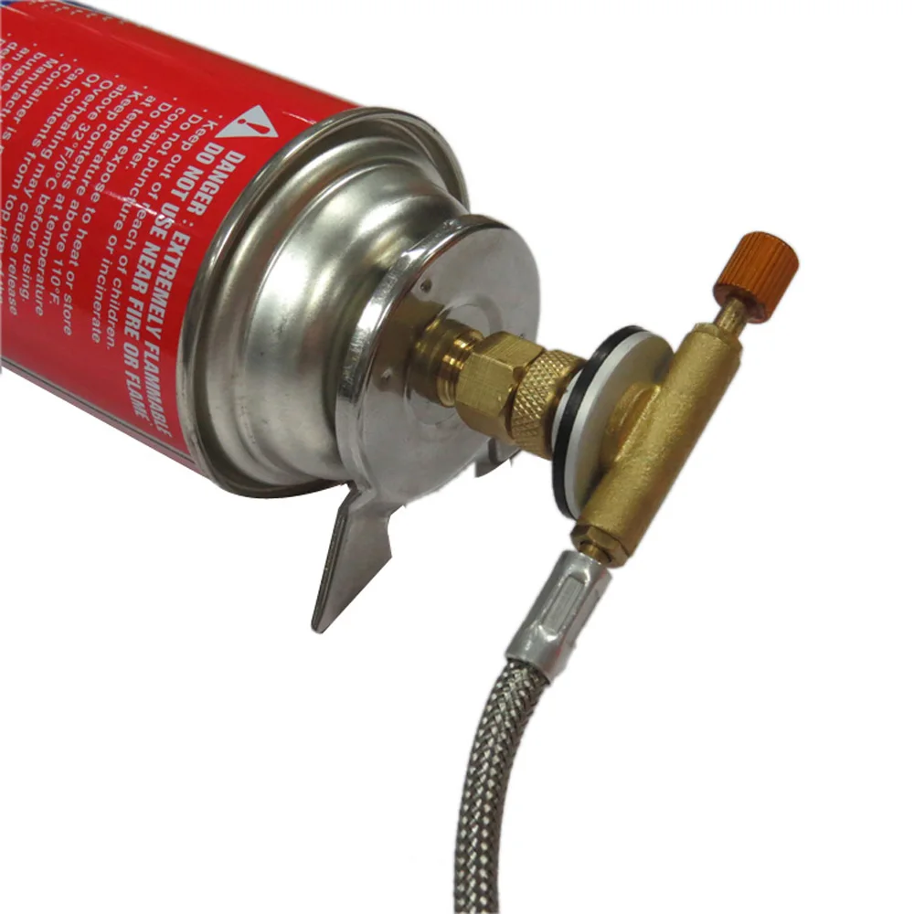 

2017 Newest Outdoor Hiking Camping Stove Burners Furnace Converter Connector Gas Cartridge Tank Adapter