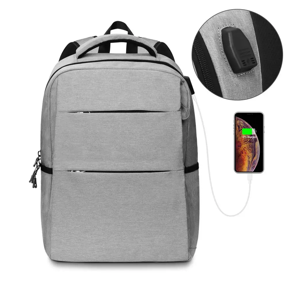 

Outdoor Travel Laptop Backpack 14 Inch with USB Charging Port Waterproof Computer Bag Backpack for Women Men School Business