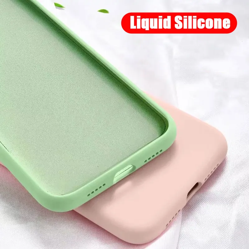 

For Xiaomi Redmi 7A Case Liquid Silicone Soft Cover Case for Xiaomi Redmi Note 8 Pro 7 6 Phone Cover Shockproof Shell Coque
