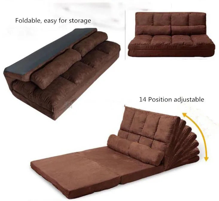 Japanese Style Modern Living Room Furniture Floor Seating Adjustable Foldable Upholstered Gaming Chaise Futon Sofa Lounge Chair