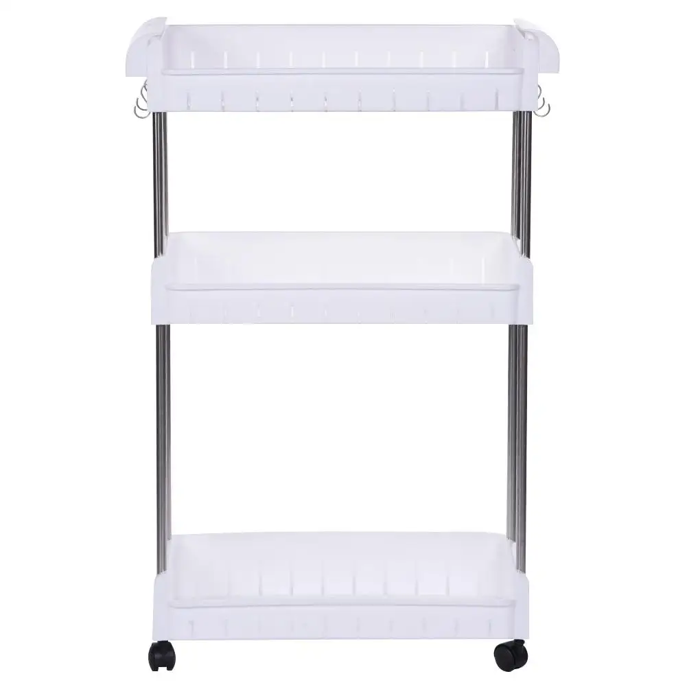 4 طبقة الفجوة المطبخ تخزين الرف الرف ضئيلة الشريحة برج المنقولة تجميع البلاستيك الحمام الجرف عجلات الفضاء توفير المنظم