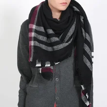 Za Brand Winter Scarf Women 2015 Tartan Plaid New Designer Unisex Acrylic Basic Shawl Wrap Female Cashmere Pashmina Big Blanket