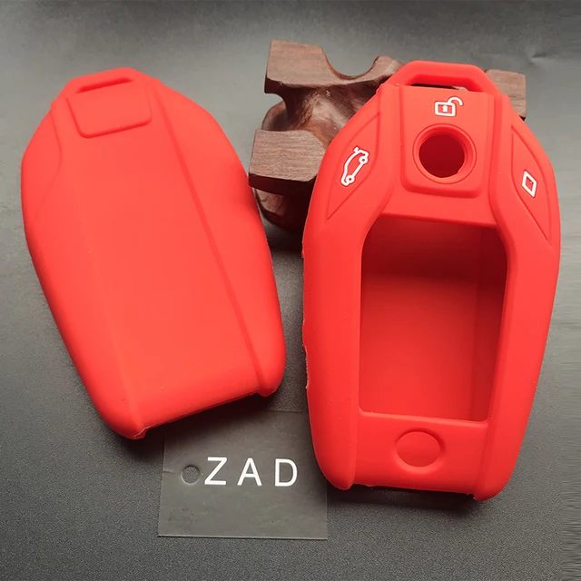ZAD-funda de silicona para llave del coche, protector de pantalla táctil Led para BMW 2017, 2018, 7 Series, I12, 730, 740, 750, 760, G11, G12, G20, G30 ZAD-funda de silicona para llave del coche, protector de pantalla táctil Led para BMW 2017, 2018, 7 Series, I12, 730, 740, 750, 760, G11, G12, G20, G30