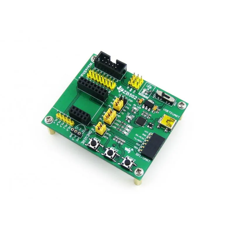 Набор для оценки разработки Waveshare ZigBee CC2530F256 состоит из материнской платы ZB502 +