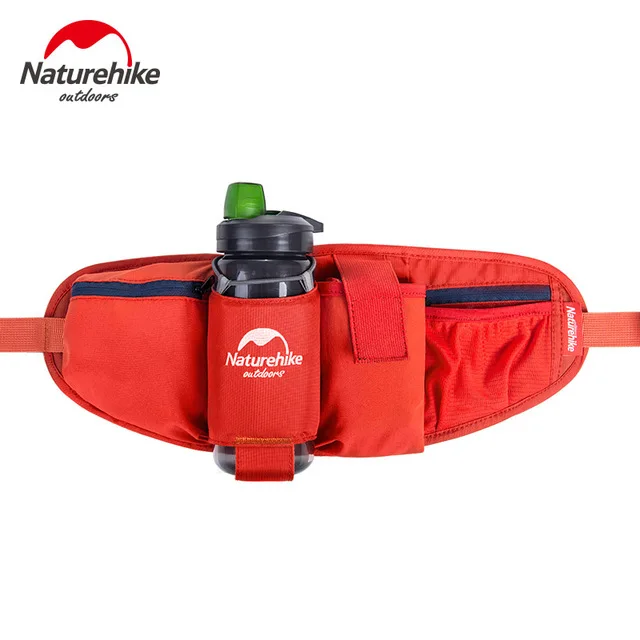 NatureHike поясная сумка для бега на открытом воздухе, кемпинга, туризма, поясная сумка, держатель для бутылок(Велоспорт), поясные сумки для мужчин и женщин, 4 цвета - Цвет: New Red