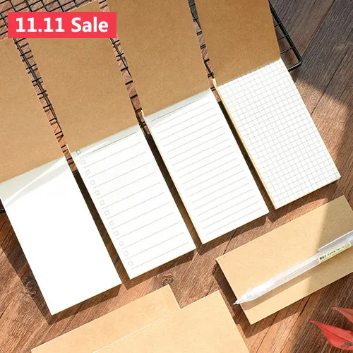 Pocket Kraft Paper Memo Pad Notepad Stationery Scrapbooking Notes To Do List Tear Checklist Note | Канцтовары для офиса и дома