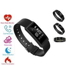 Новинка года S108, Блютуз, умный Браслет крови Давление сердечного ритма кровяное давление водонепроницаемый смарт-браслет портативный шагомер браслета